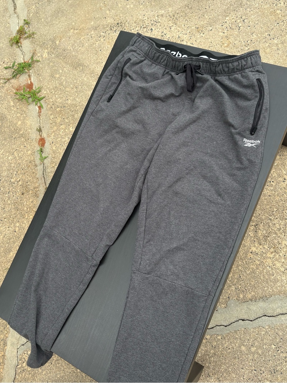 Reebok Men's Dark Gray Athletic Joggers
